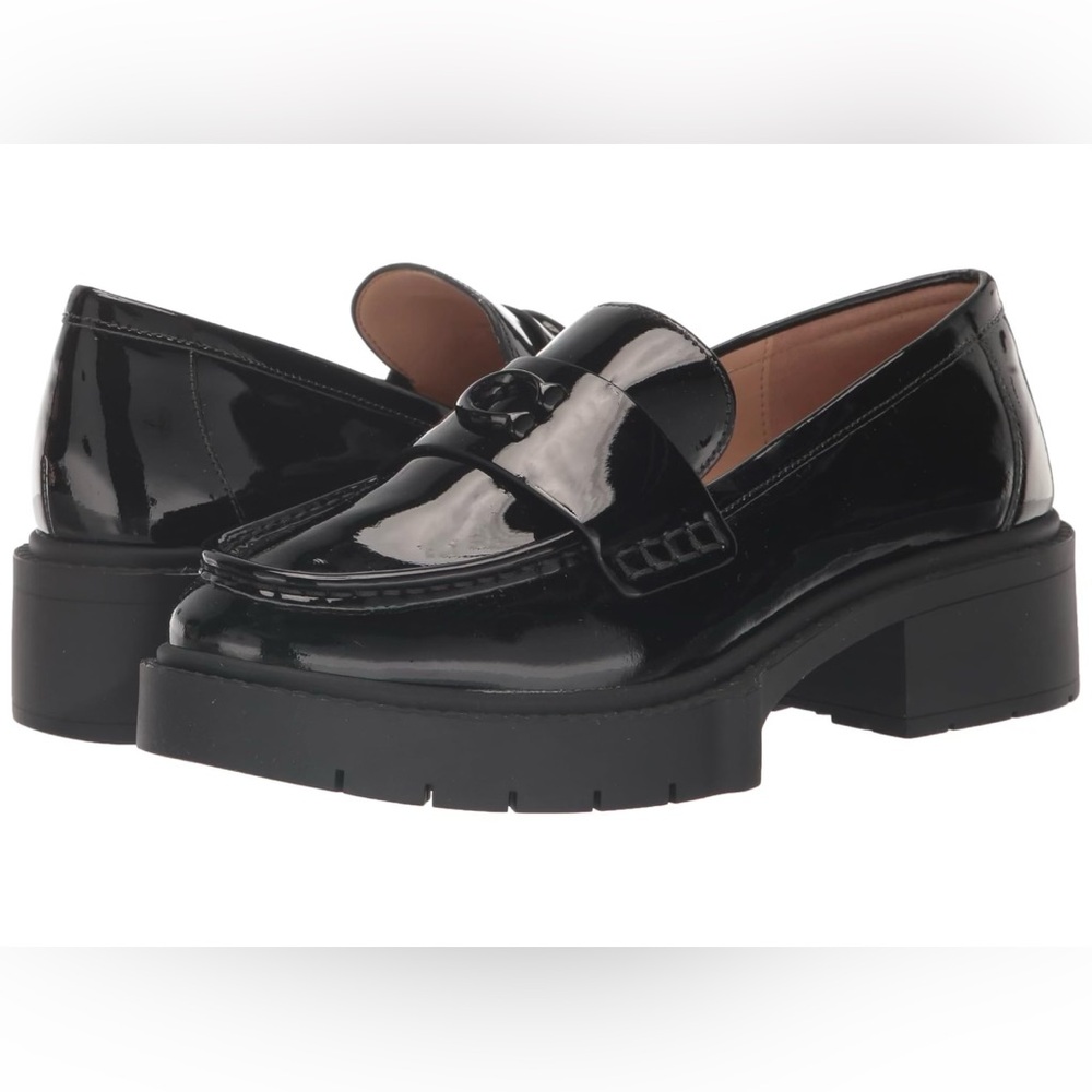 Coach Leah Patent Leather Loafers